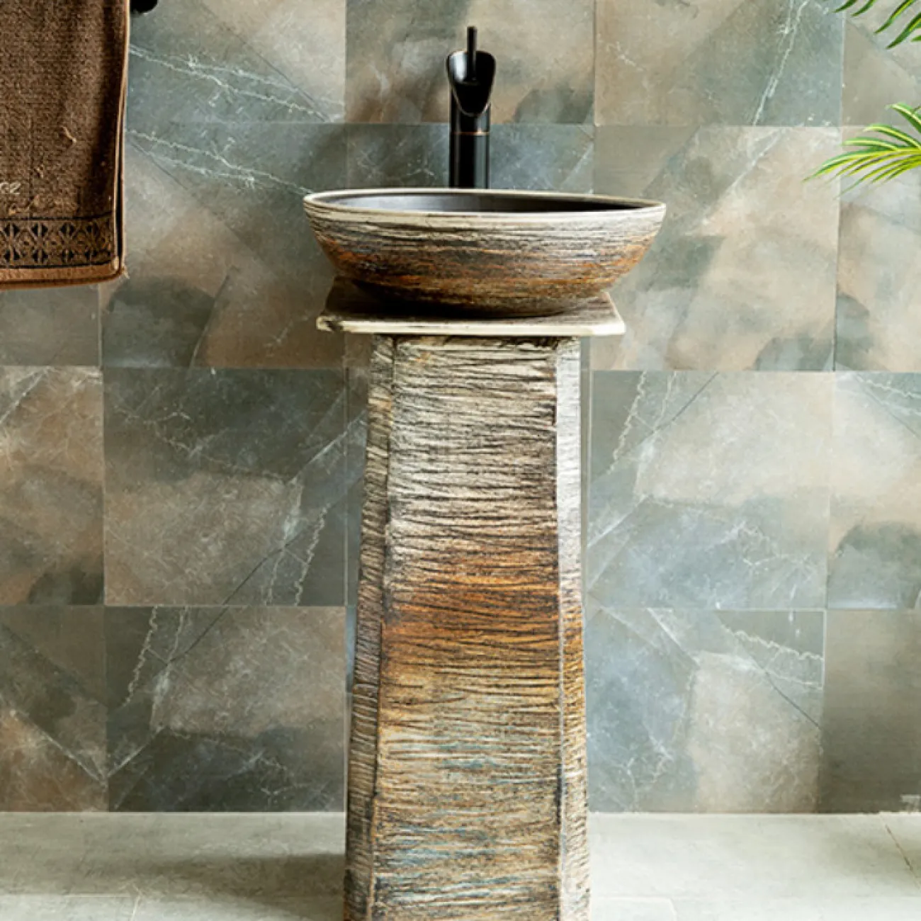 Керамический креативный умывальник  для ванной комнаты LaLume MB20581-23