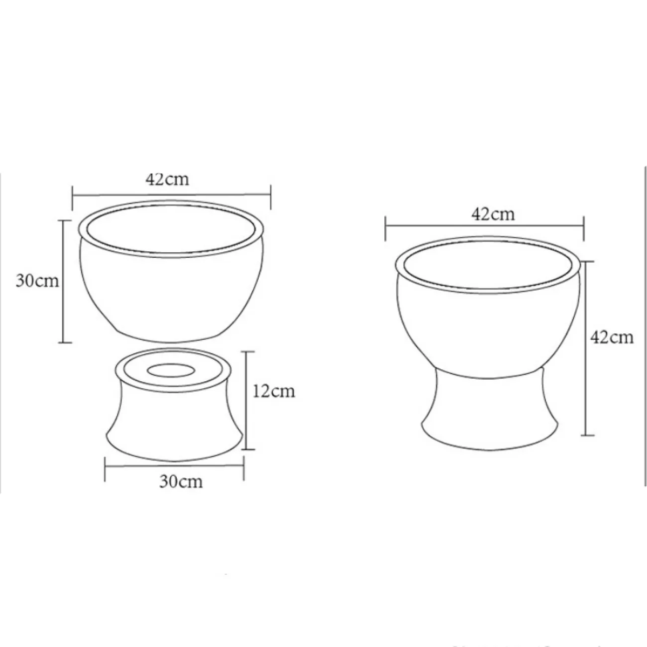 Керамический круглый умывальник  для ванной комнаты LaLume MB20574-23