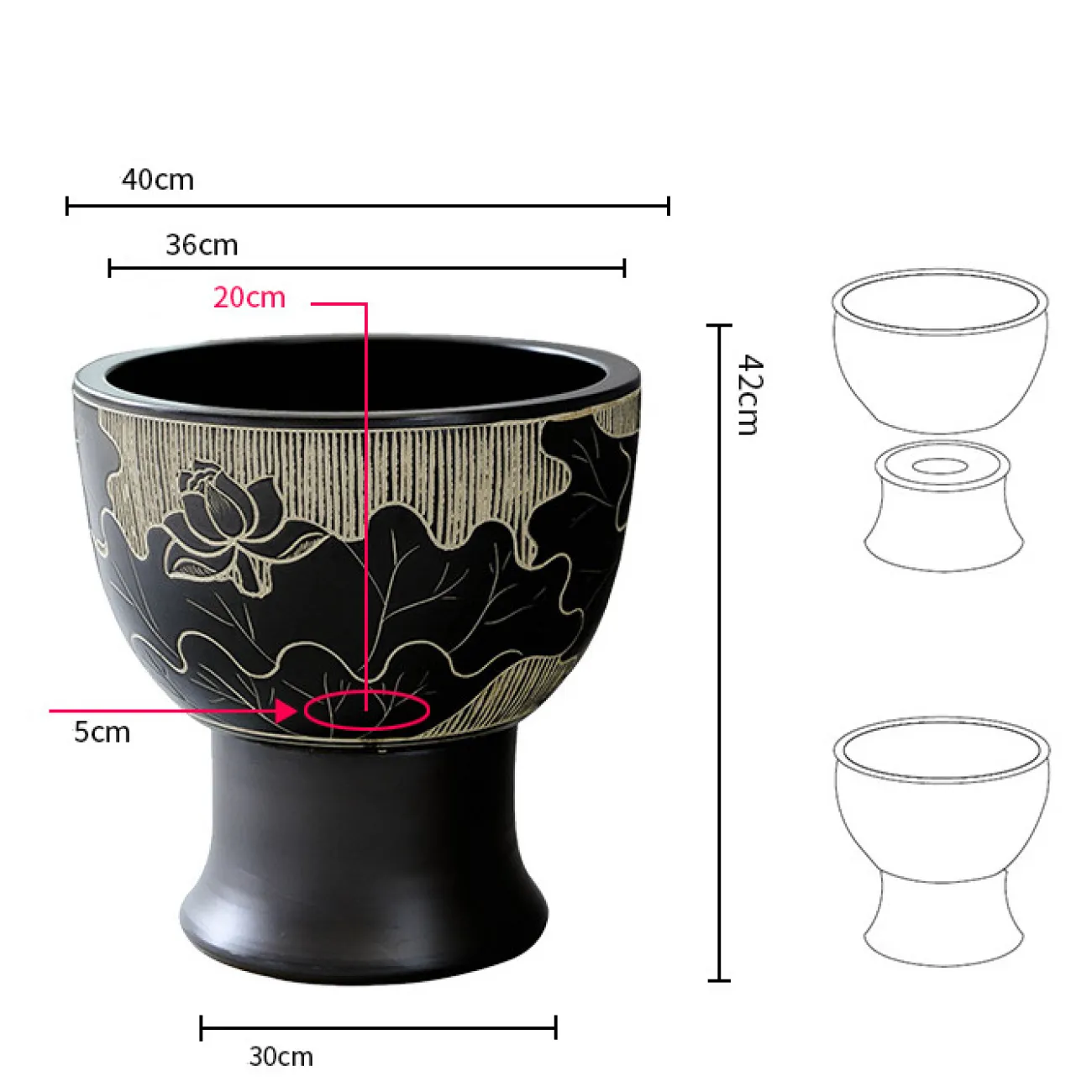 Керамический креативный умывальник для ванной комнаты LaLume MB20602-23 Керамический креативный умывальник для ванной комнаты LaLume MB20602-23