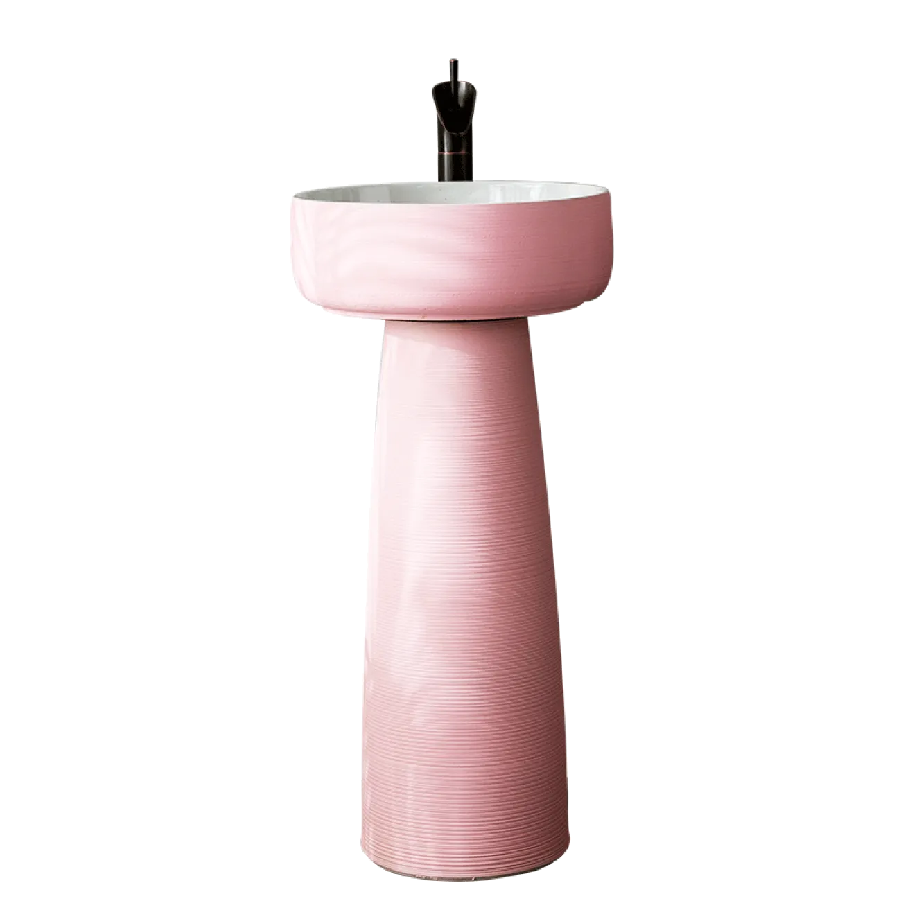 Керамический круглый умывальник  для ванной комнаты LaLume MB20584-23