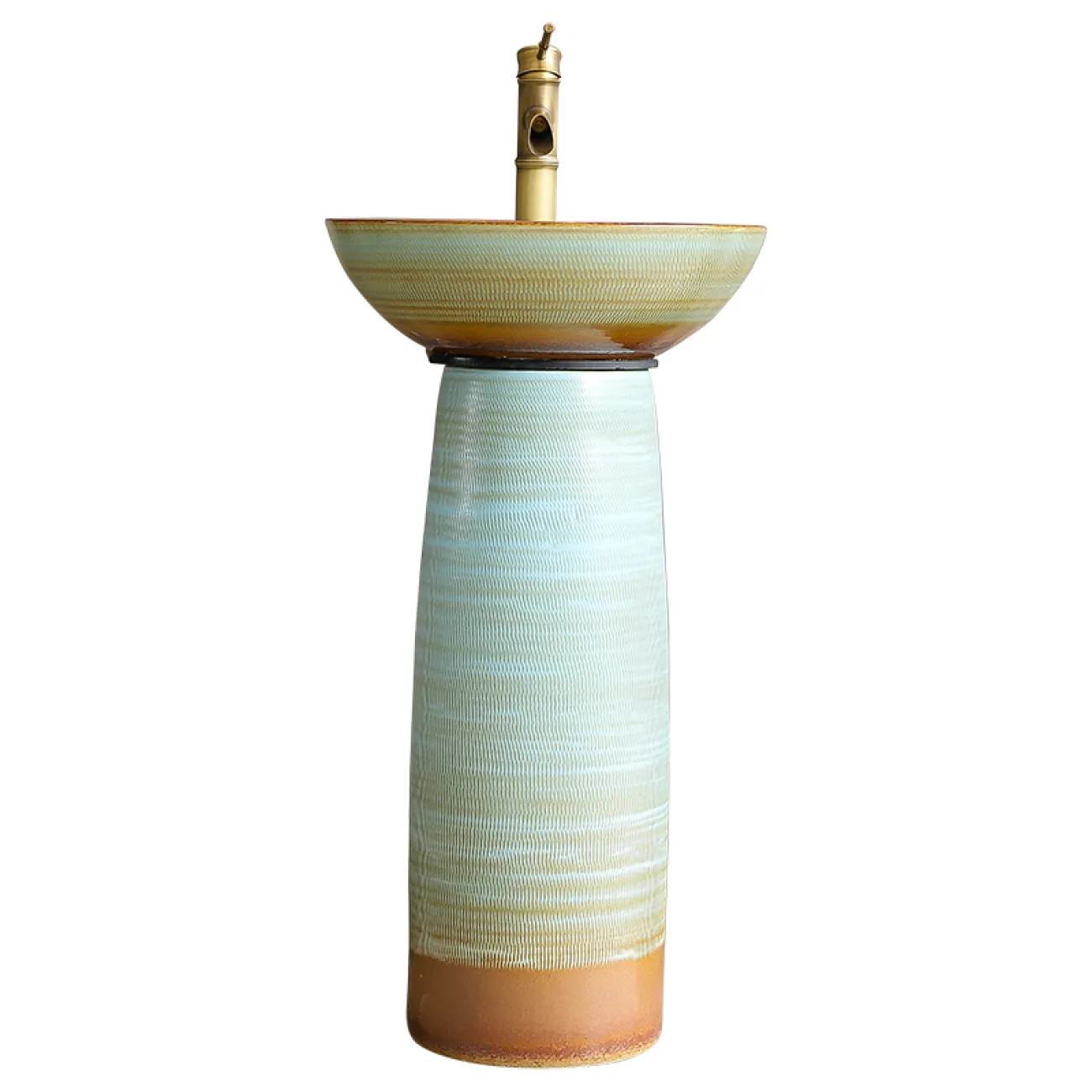 Керамический круглый умывальник  для ванной комнаты LaLume MB20545-23