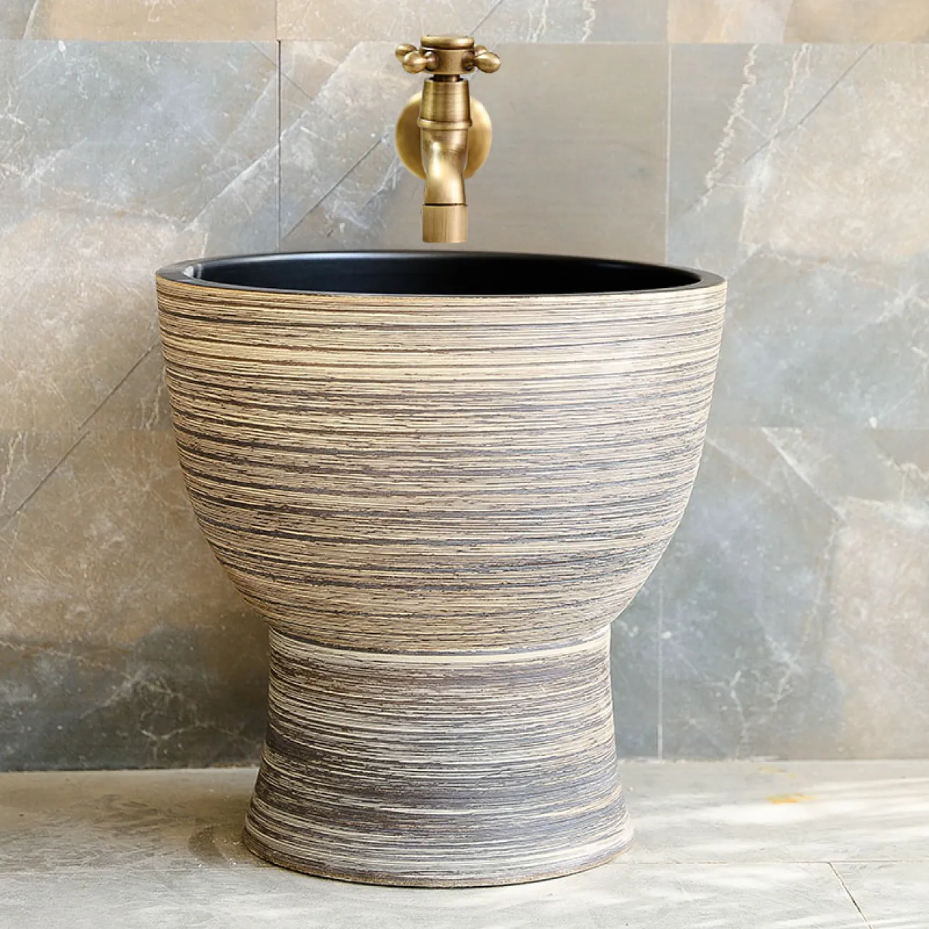 Керамический креативный умывальник  для ванной комнаты LaLume MB20543-23