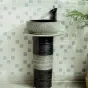 Креативный керамический умывальник в форме колоны для ванной комнаты LaLume MB20512-23