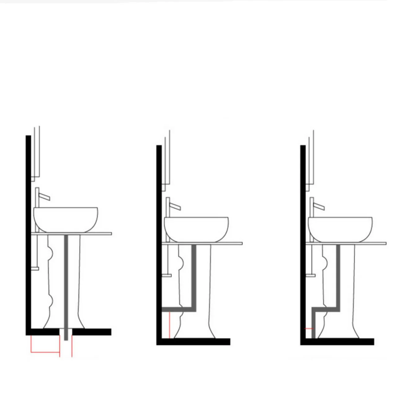 Креативный керамический умывальник в форме колоны для ванной комнаты LaLume MB20512-23 Креативный керамический умывальник в форме колоны для ванной комнаты LaLume MB20512-23