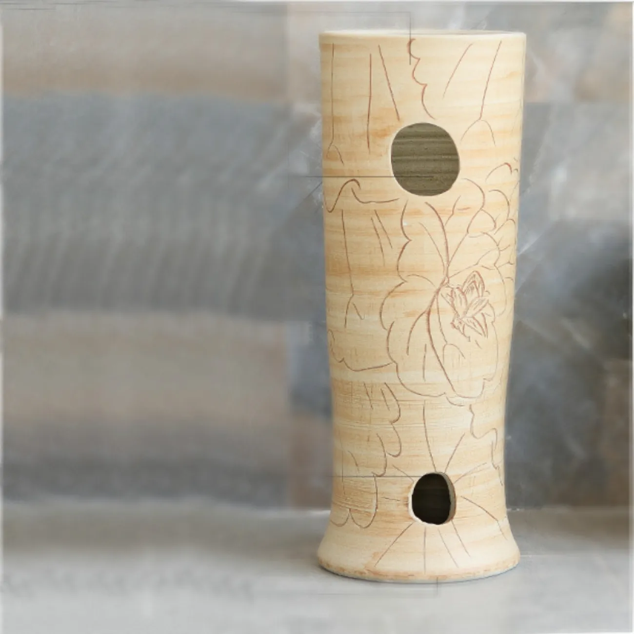 Керамический круглый умывальник  для ванной комнаты LaLume MB20550-23