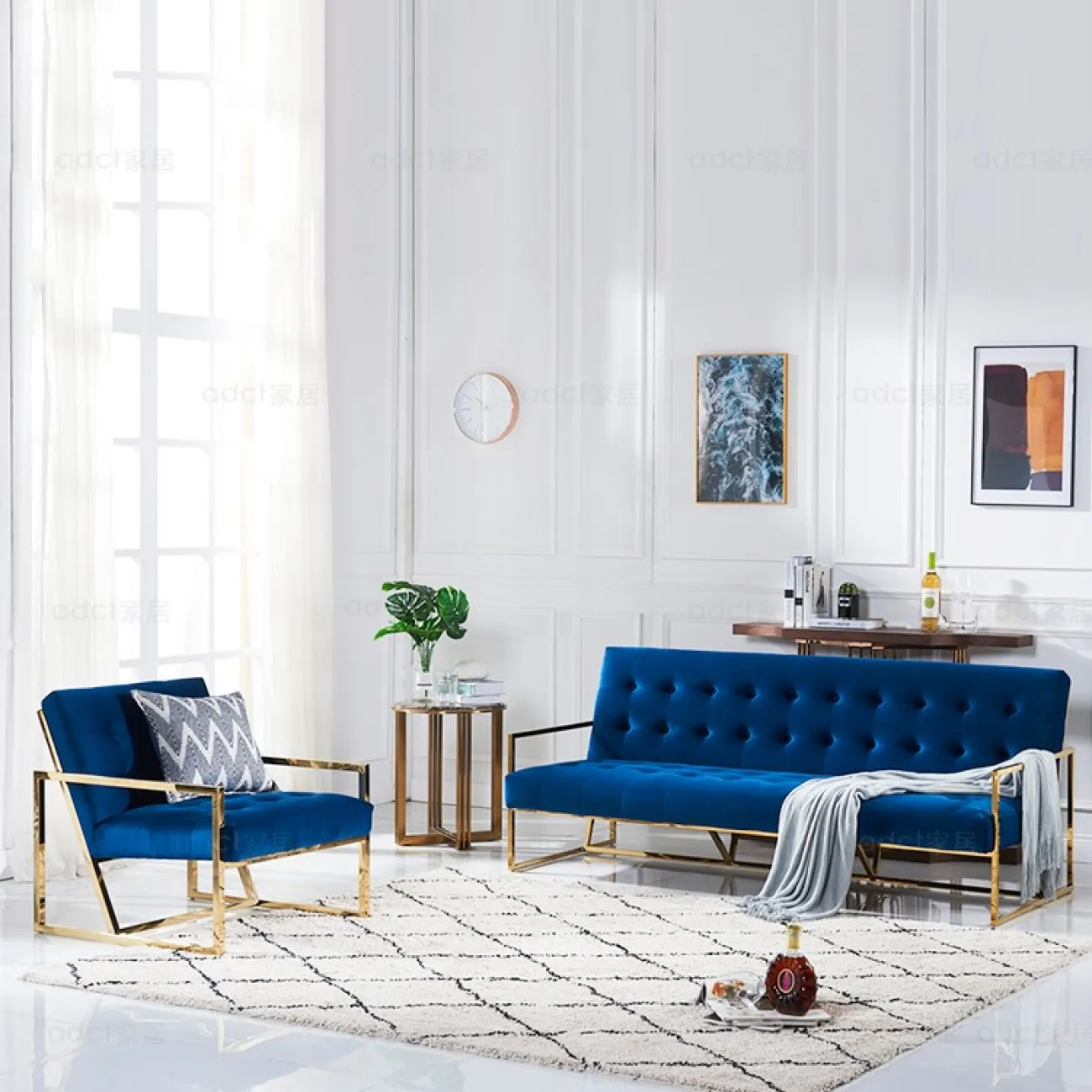 Одноместное кресло-диван для гостинной LaLume MB20630-23