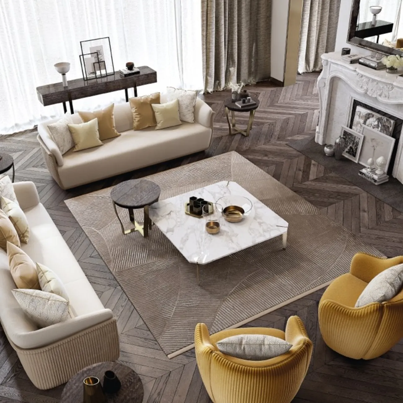 Современный дизайнерский диван для гостиной LaLume MB20632-23