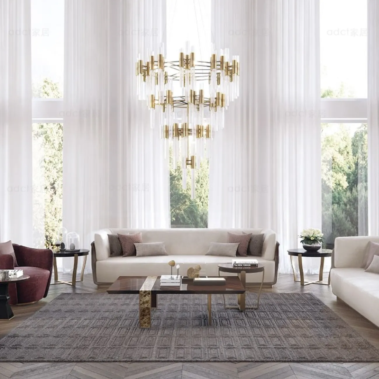 Современный дизайнерский диван для гостиной LaLume MB20632-23