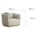 Современный дизайнерский диван LaLume MB20632-23