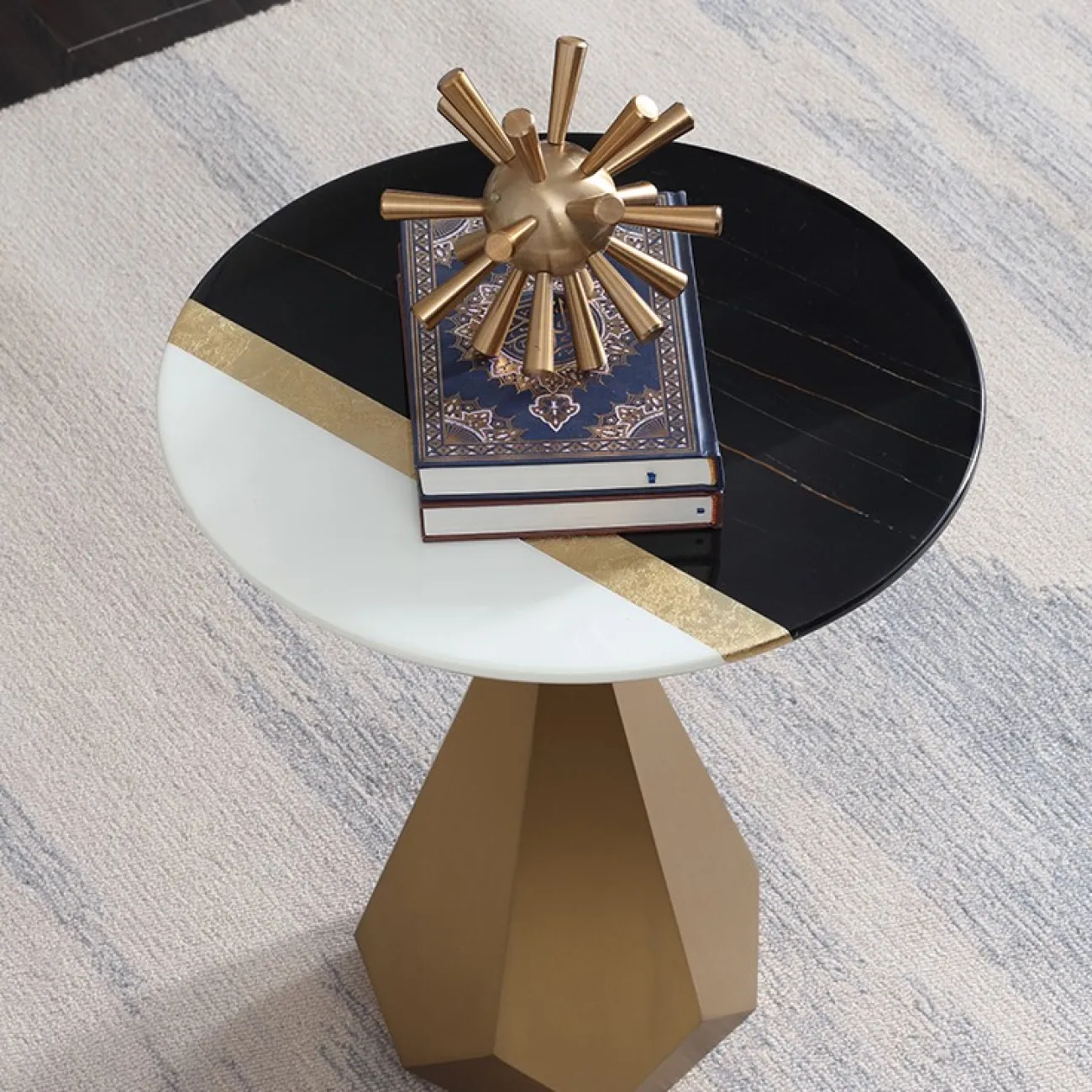 Дизайнерский кофейный круглый столик  LaLume MB20635-23