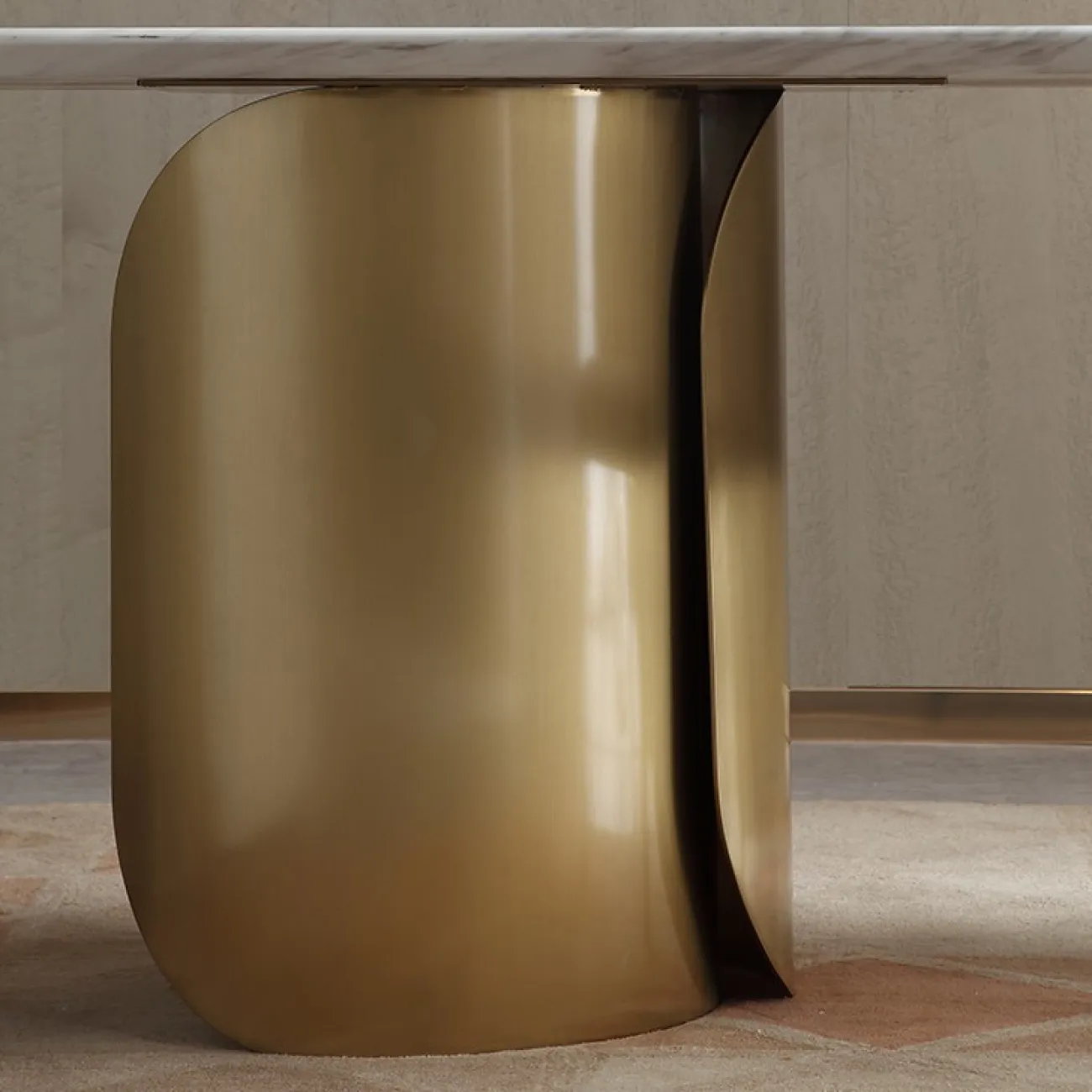 Современный обеденный мраморный стол LaLume MB20636-23