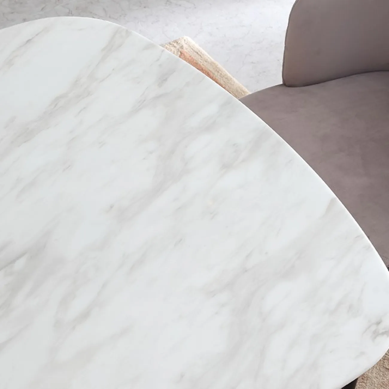 Современный обеденный мраморный стол LaLume MB20636-23