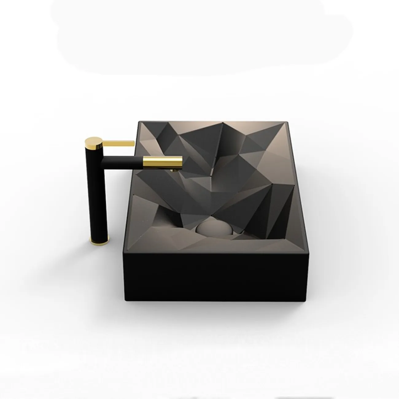 Керамический умывальник в скандинавском стиле для ванной комнаты LaLume MB20650-23 Керамический умывальник в скандинавском стиле для ванной комнаты LaLume MB20650-23