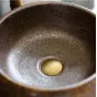 Керамический круглый умывальник с вертикальной колоной для ванной комнаты LaLume MB20527-23