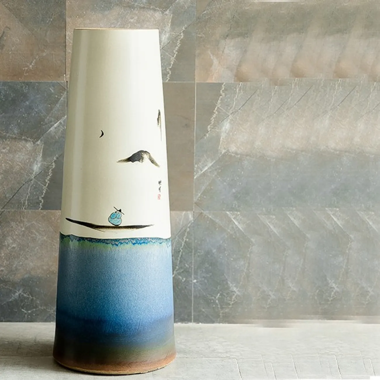 Керамический креативный умывальник  для ванной комнаты LaLume MB20634-23