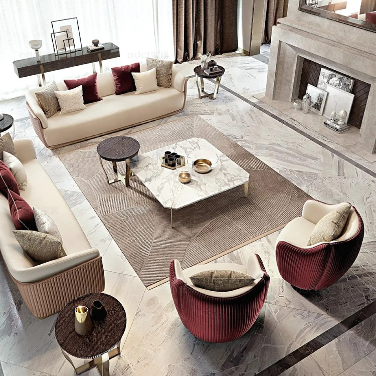 Современное одноместное кресло-диван LaLume MB20628-23