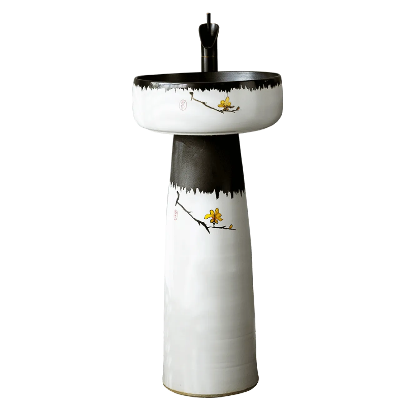 Керамический круглый умывальник  для ванной комнаты LaLume MB20646-23