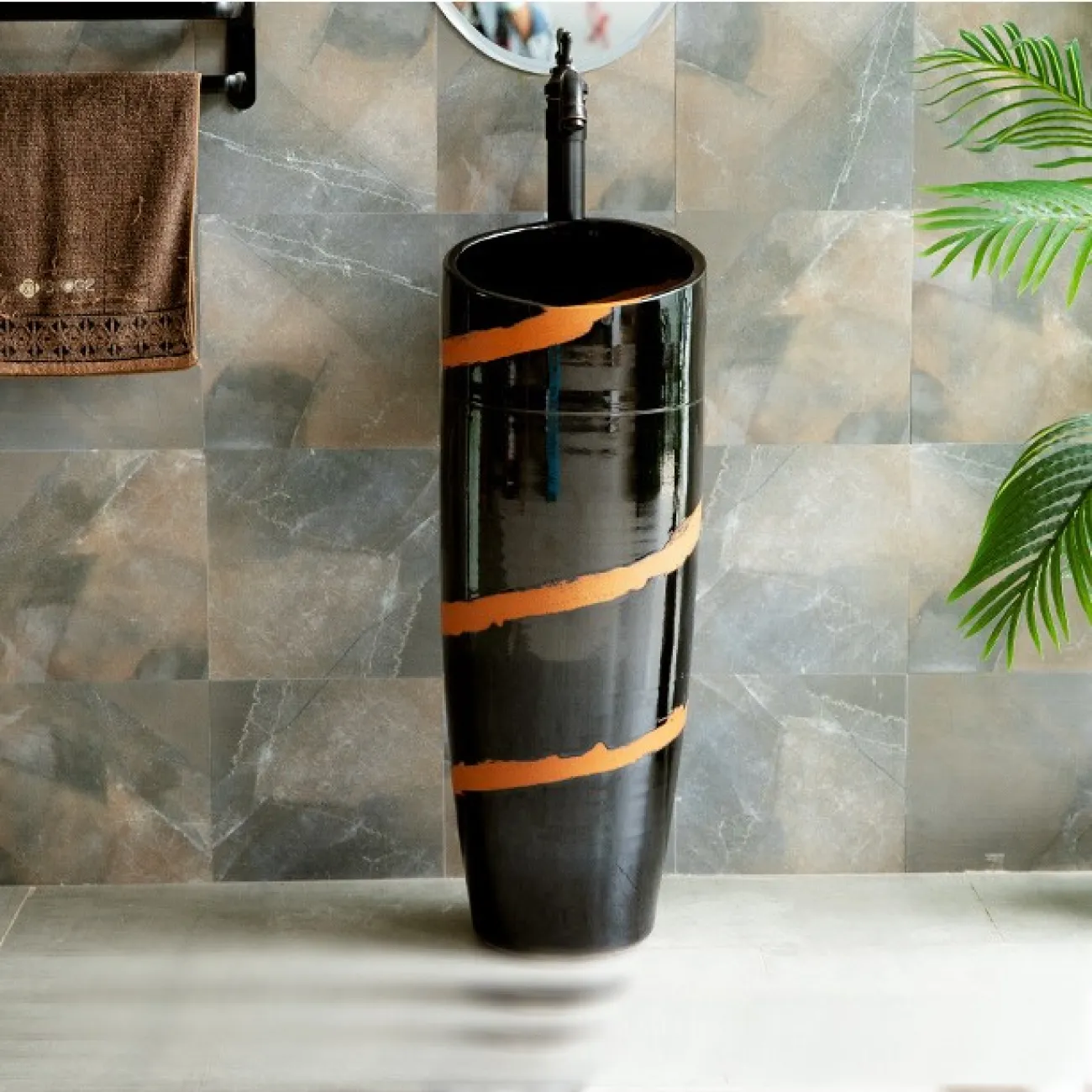 Керамический креативный умывальник  для ванной комнаты LaLume MB20645-23