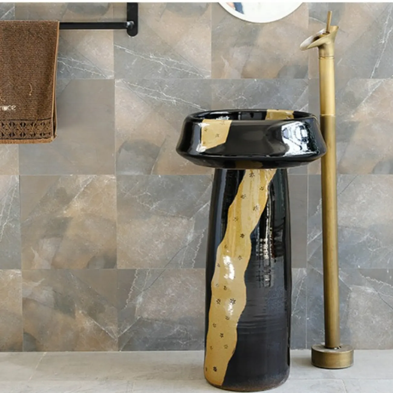 Керамический креативный умывальник  для ванной комнаты LaLume MB20644-23