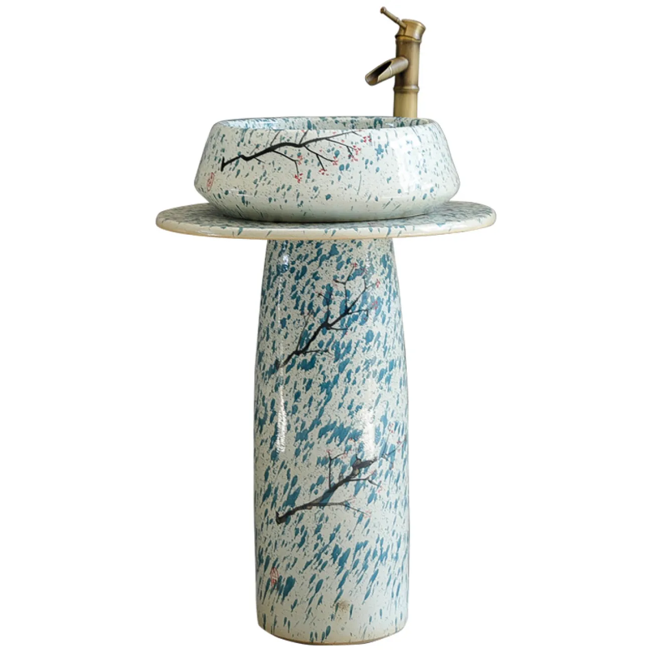 Керамический креативный умывальник  для ванной комнаты LaLume MB20622-23