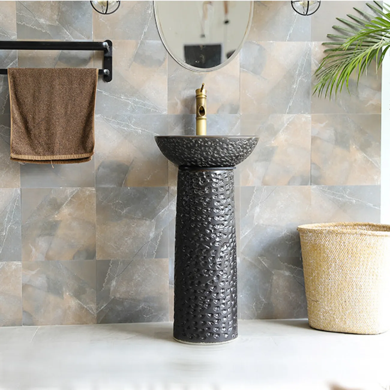 Керамический креативный умывальник  для ванной комнаты LaLume MB20621-23