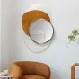 Дизайнерское круглое зеркало для гостиной LaLume MB20907-23