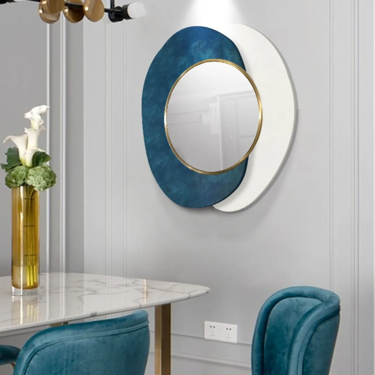 Настенное зеркало креативной формы для гостиной LaLume MB20908-23