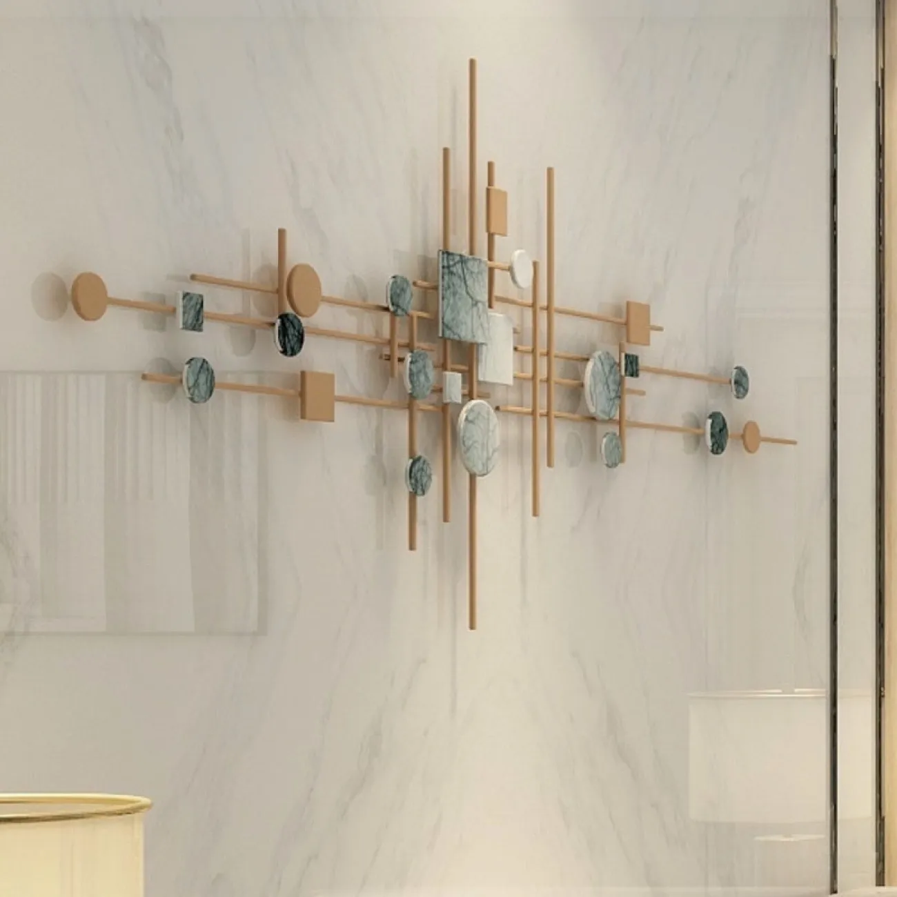 Геометрический декор на стену для гостиной LaLume DK20909-23 Геометрический декор на стену для гостиной LaLume DK20909-23