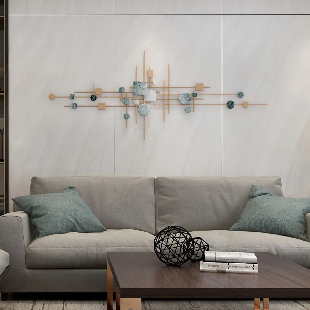 Геометрический декор на стену для гостиной LaLume DK20909-23 Геометрический декор на стену для гостиной LaLume DK20909-23