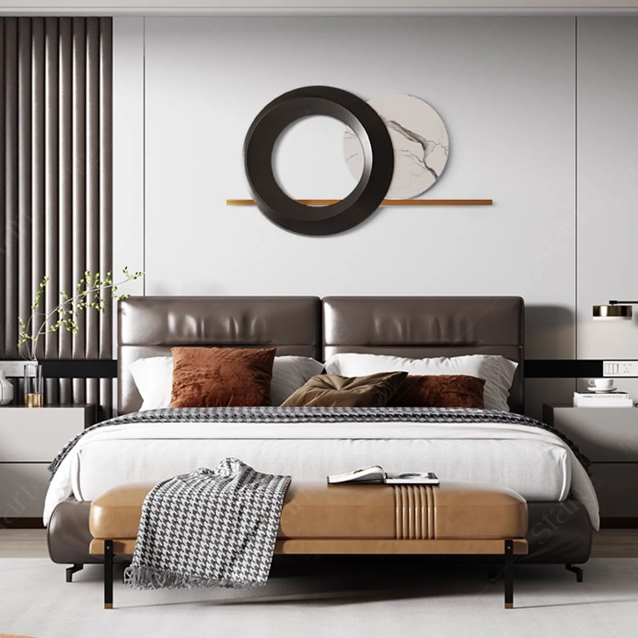 Круглый настенный декор для гостиной LaLume DK20910-23