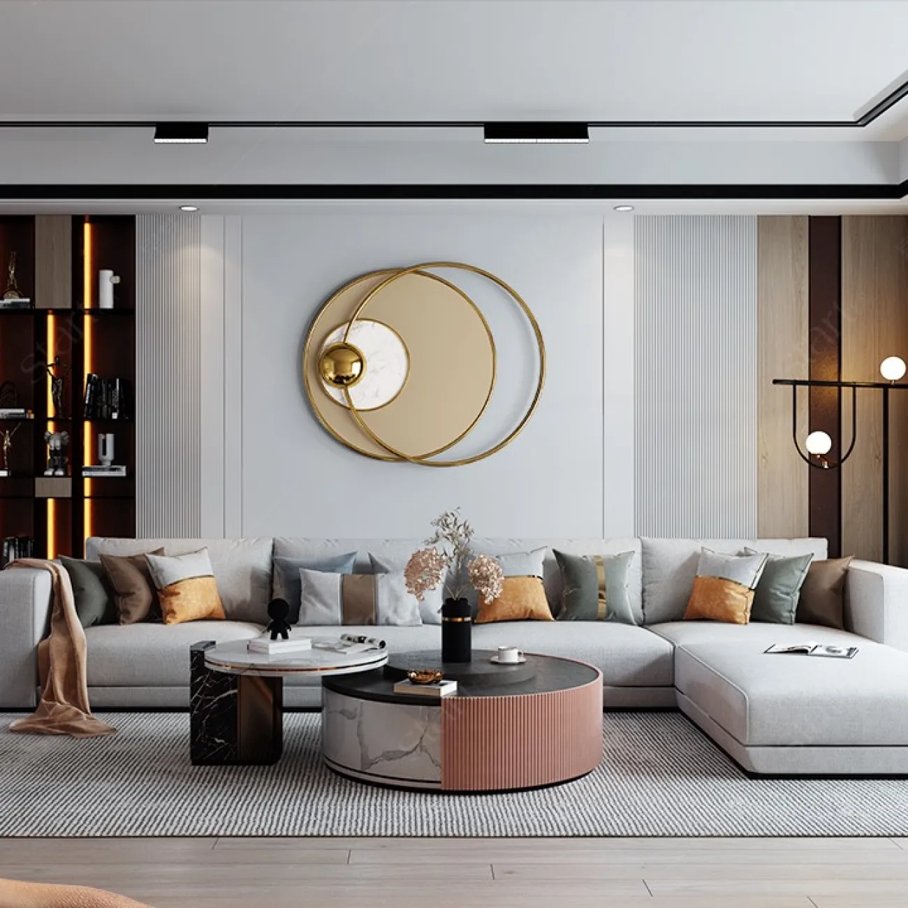 Современный настенный декор для гостиной LaLume DK20911-23