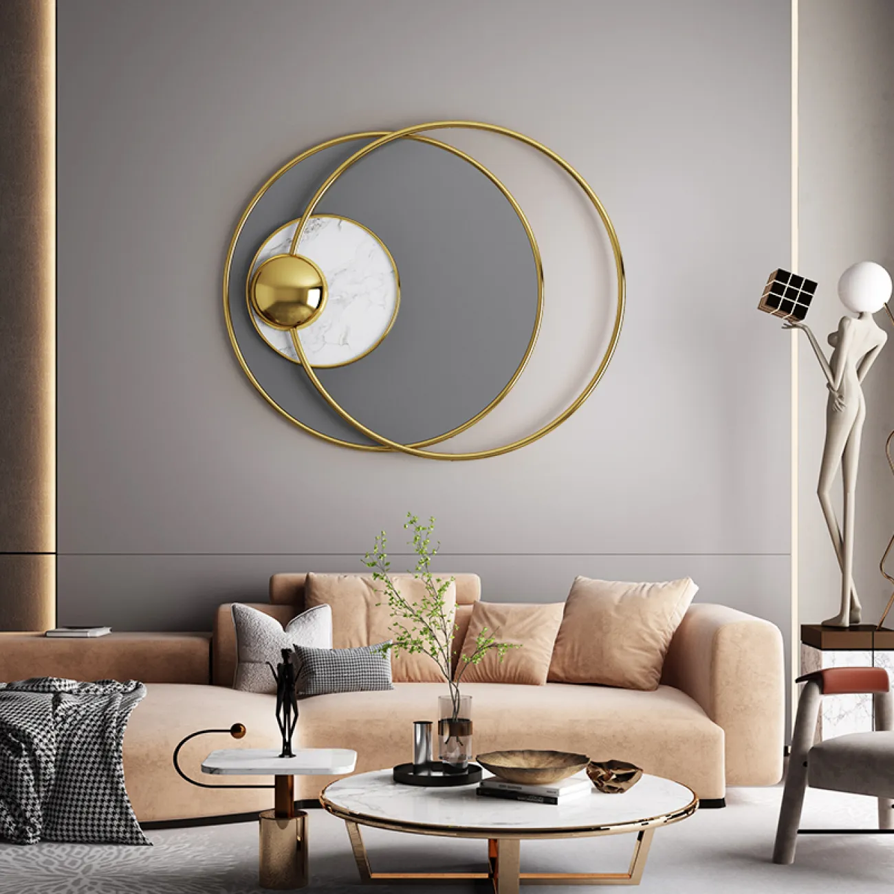 Современный настенный декор для гостиной LaLume DK20911-23