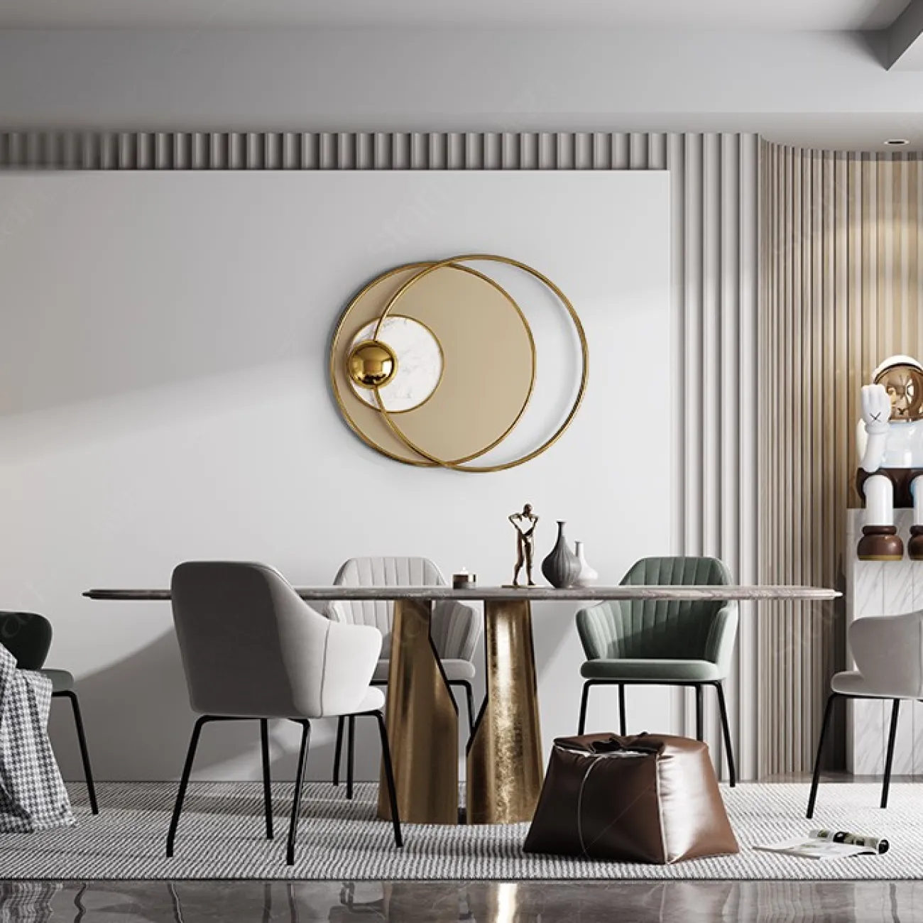 Современный настенный декор для гостиной LaLume DK20911-23