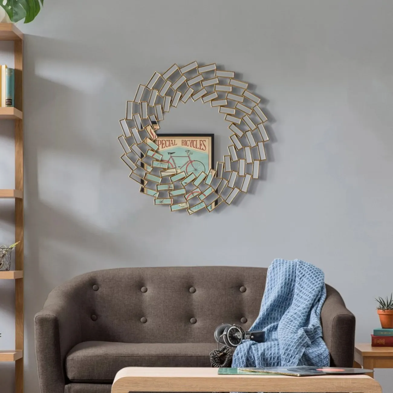 Красивое зеркало в европейском стиле для гостиной LaLume DK20912-23 Красивое зеркало в европейском стиле для гостиной LaLume DK20912-23