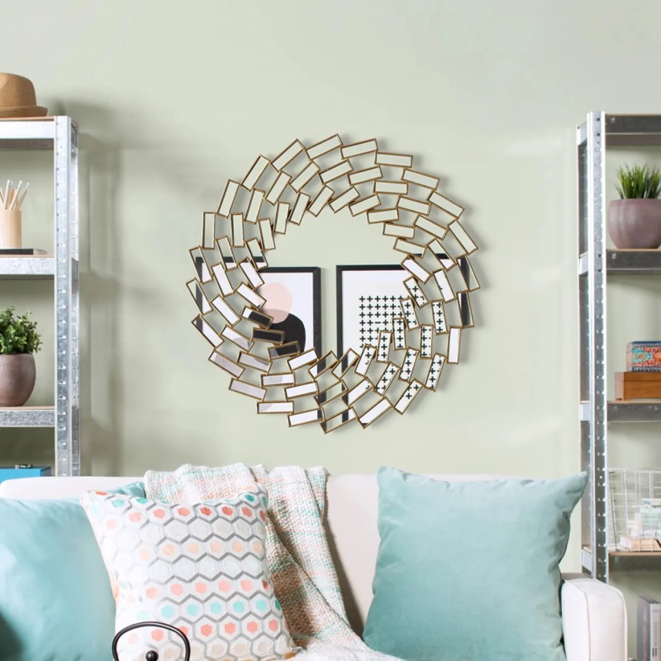 Красивое зеркало в европейском стиле для гостиной LaLume DK20912-23 Красивое зеркало в европейском стиле для гостиной LaLume DK20912-23