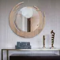 Круглое зеркало в креативной раме для гостиной LaLume DK20913-23