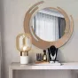 Круглое зеркало в креативной раме для гостиной LaLume DK20913-23