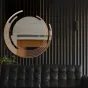 Круглое зеркало в креативной раме для гостиной LaLume DK20913-23