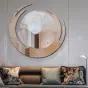 Круглое зеркало в креативной раме для гостиной LaLume DK20913-23