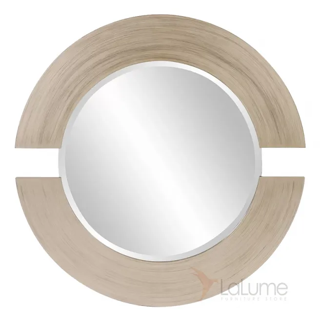 Круглое зеркало в деревяной раме LaLume DK20915-23