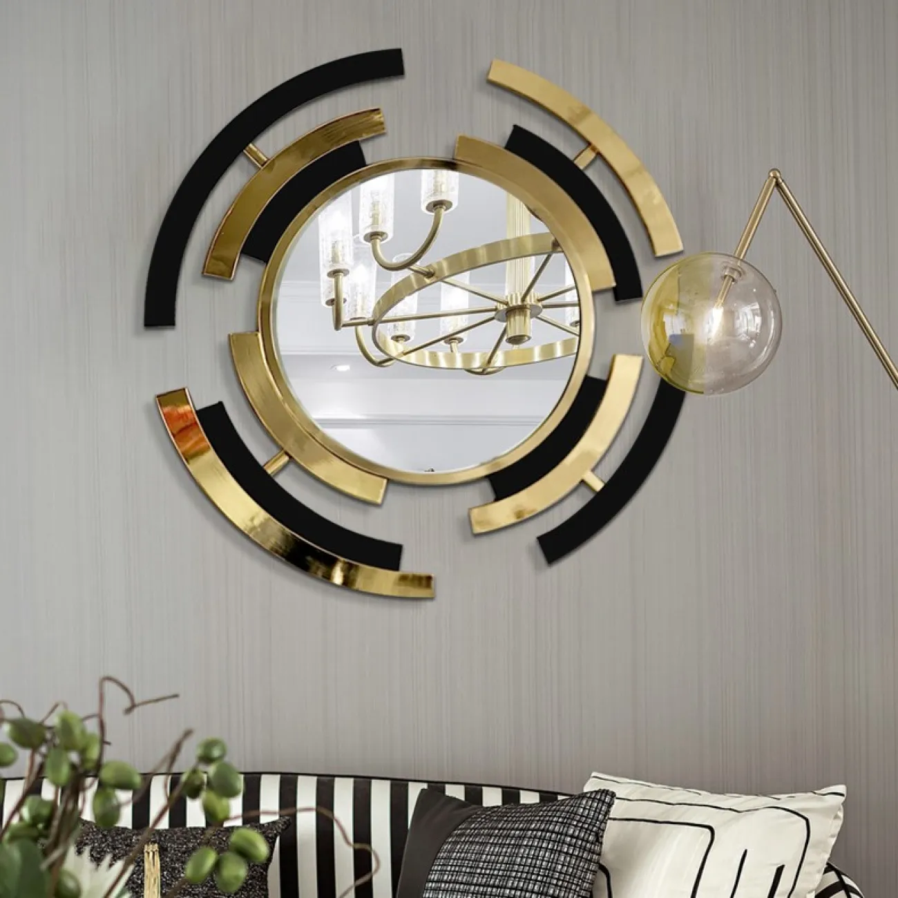 Зеркало в креативной раме для гостиной LaLume DK20917-23