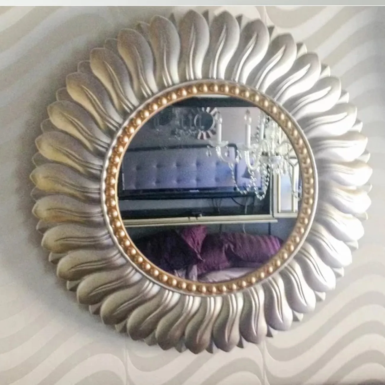 Круглое зеркало в европейском стиле для гостиной LaLume DK20918-23