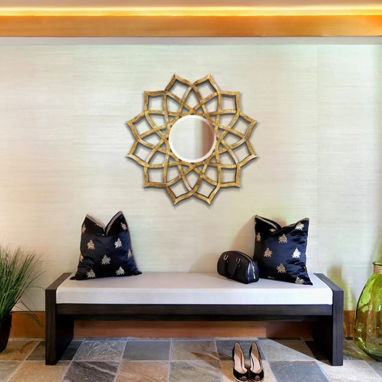 Креативное зеркало в форме цветка для гостиной DK20919-23