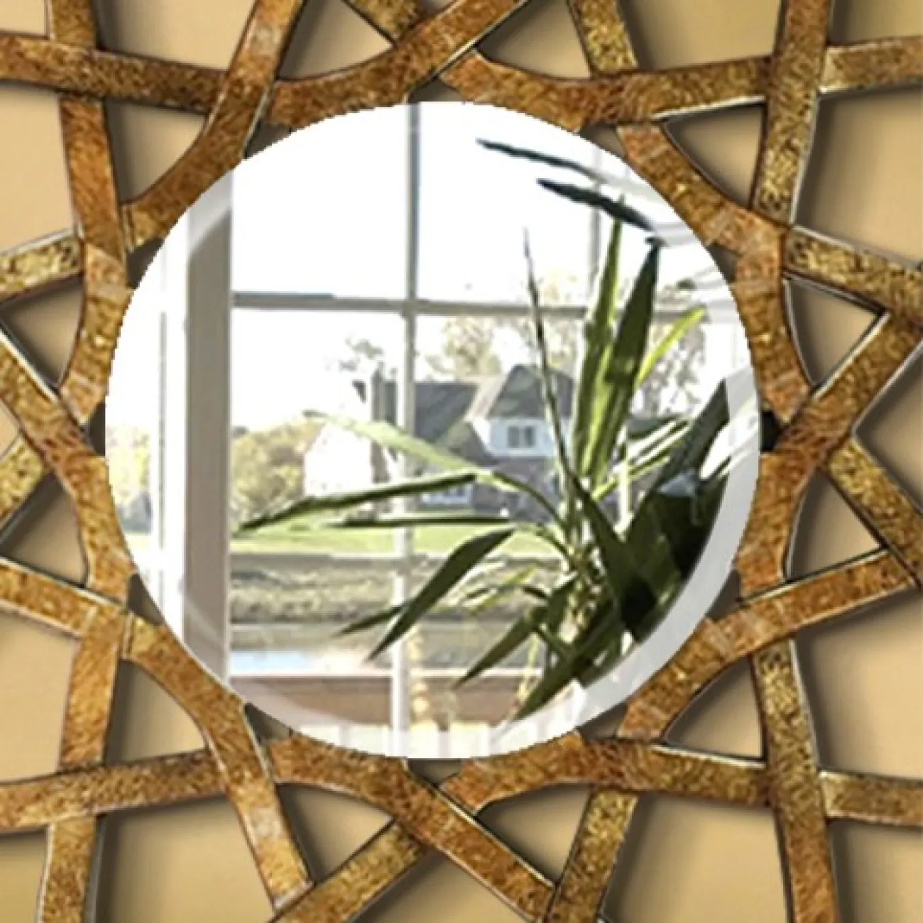 Креативное зеркало в форме цветка для гостиной DK20919-23