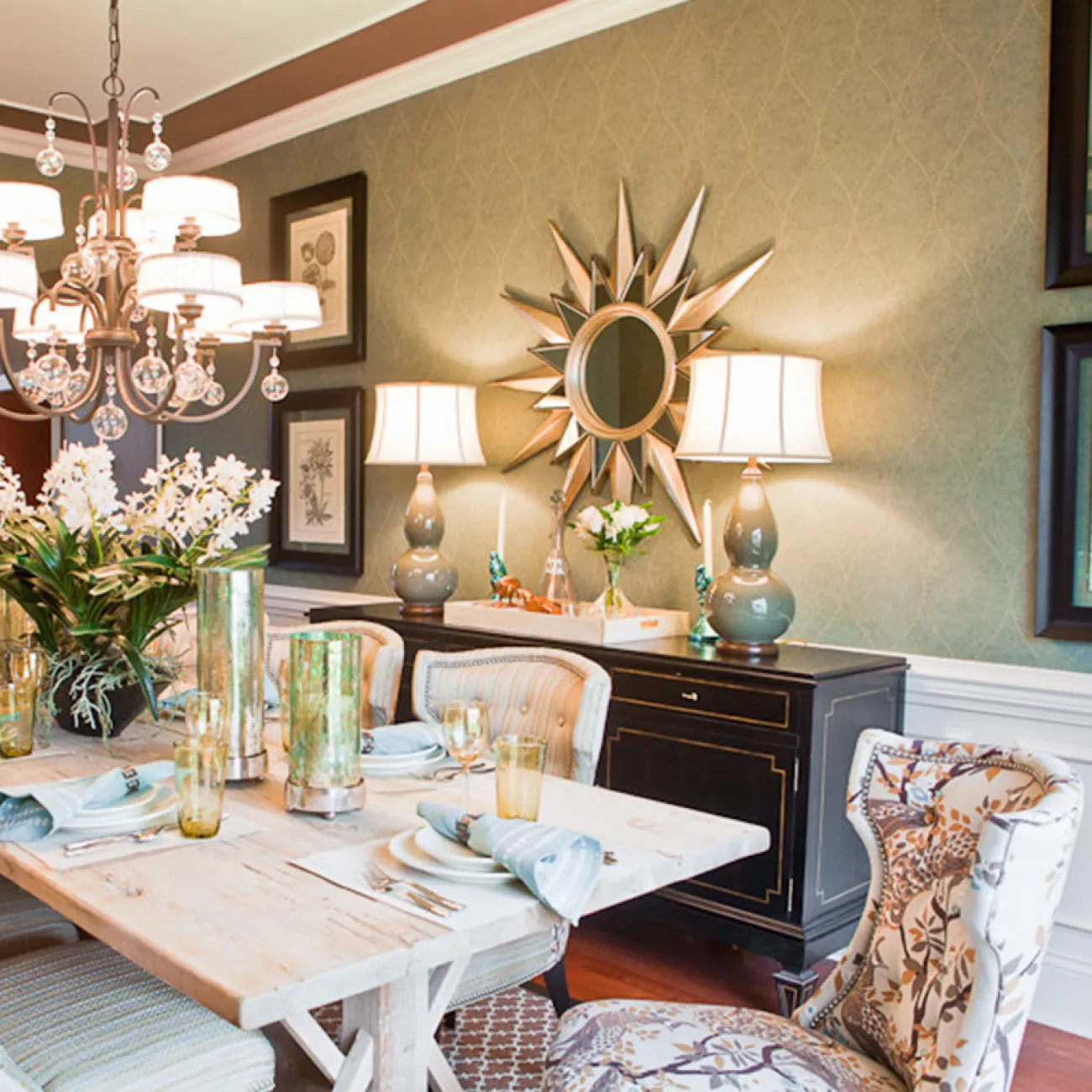 Креативное зеркало в форме солнца для гостиной LaLume DK20924-23