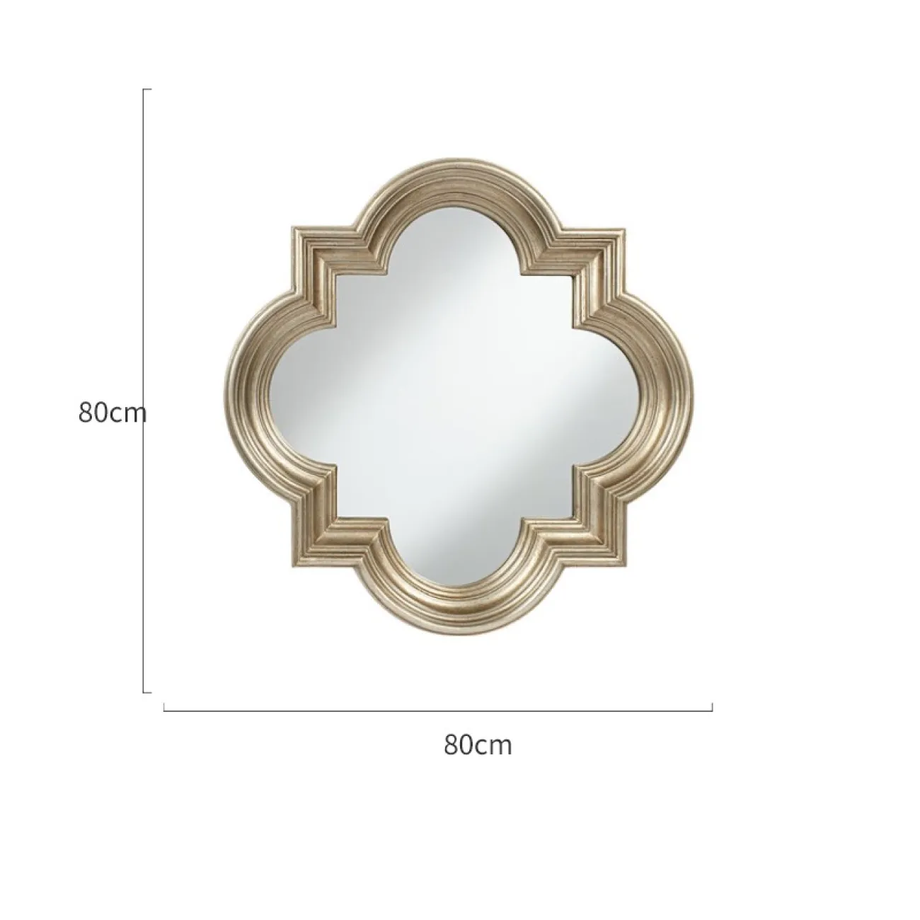 Зеркало в деревяной раме для гостиной LaLume DK20925-23