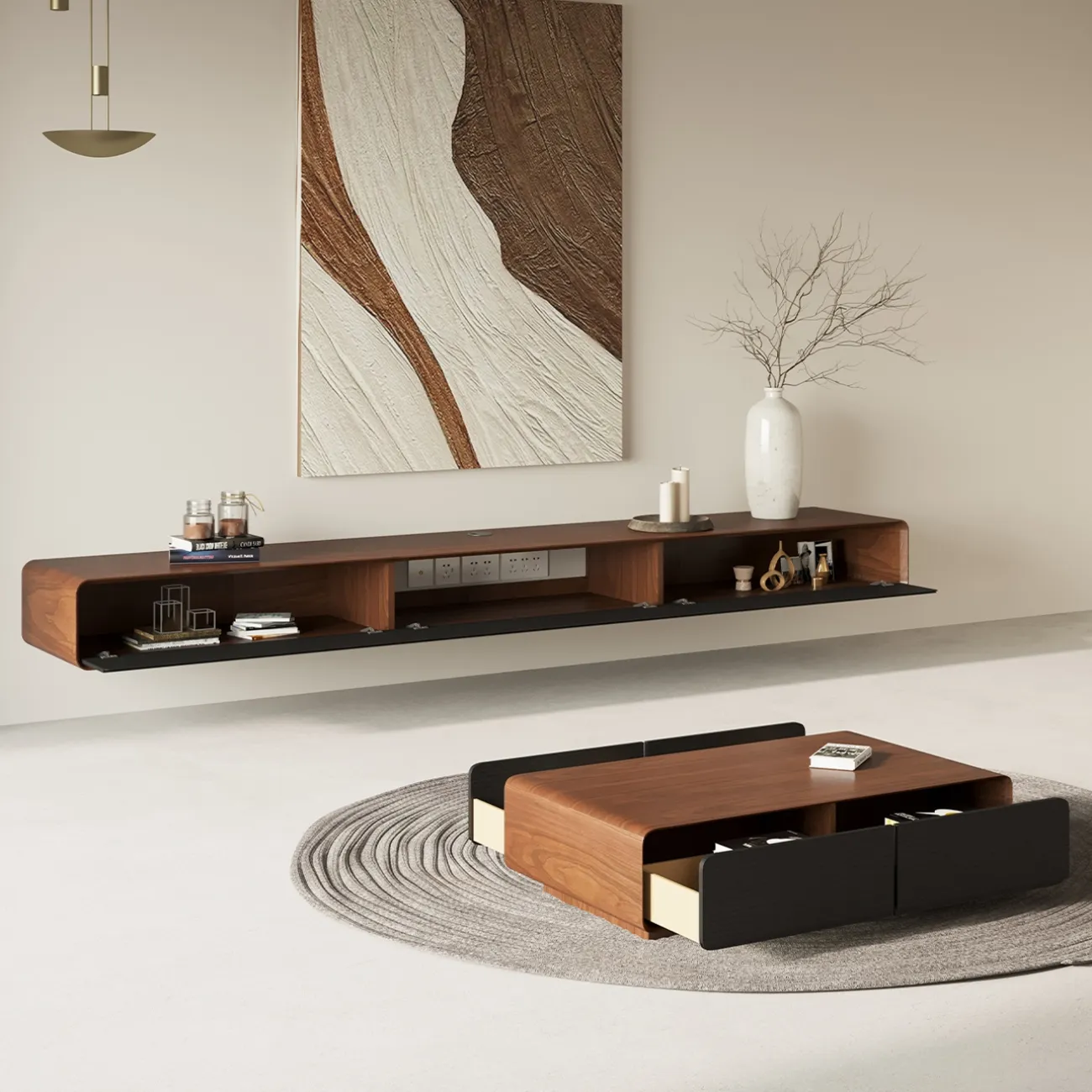 Современный минималистичный набор для гостиной LaLume MB20494-23 Современный минималистичный набор для гостиной LaLume MB20494-23