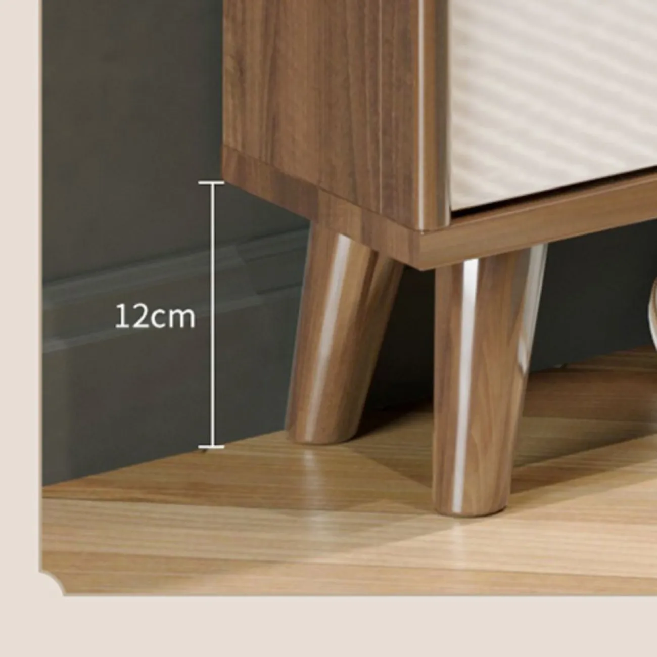 Современный ультратонкий  деревянный обувной шкаф MB20496-23