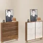 Современный ультратонкий  деревянный обувной шкаф MB20496-23