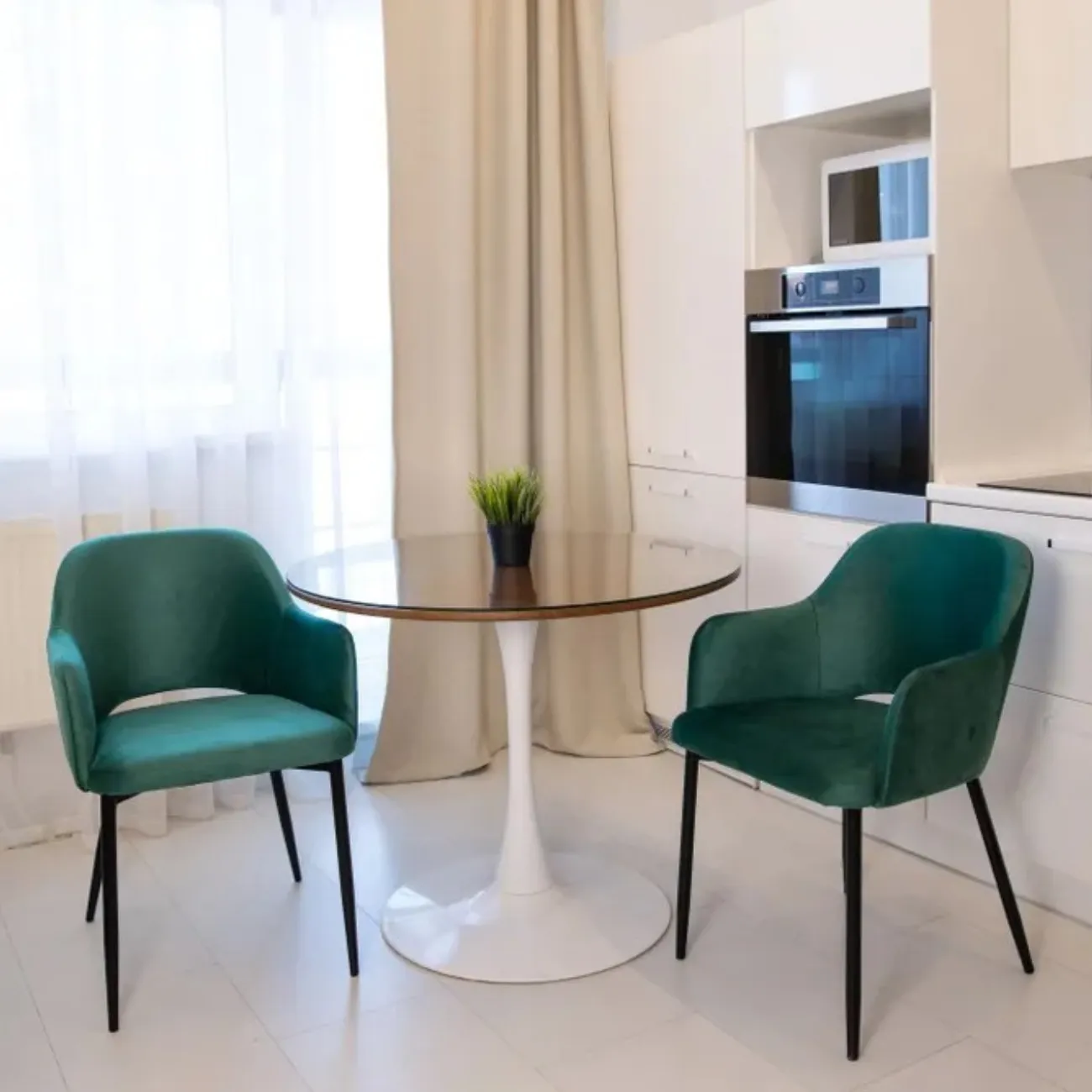 Стул зелёный с подлокотниками LaLume 37011-29 Стул зелёный с подлокотниками LaLume 37011-29